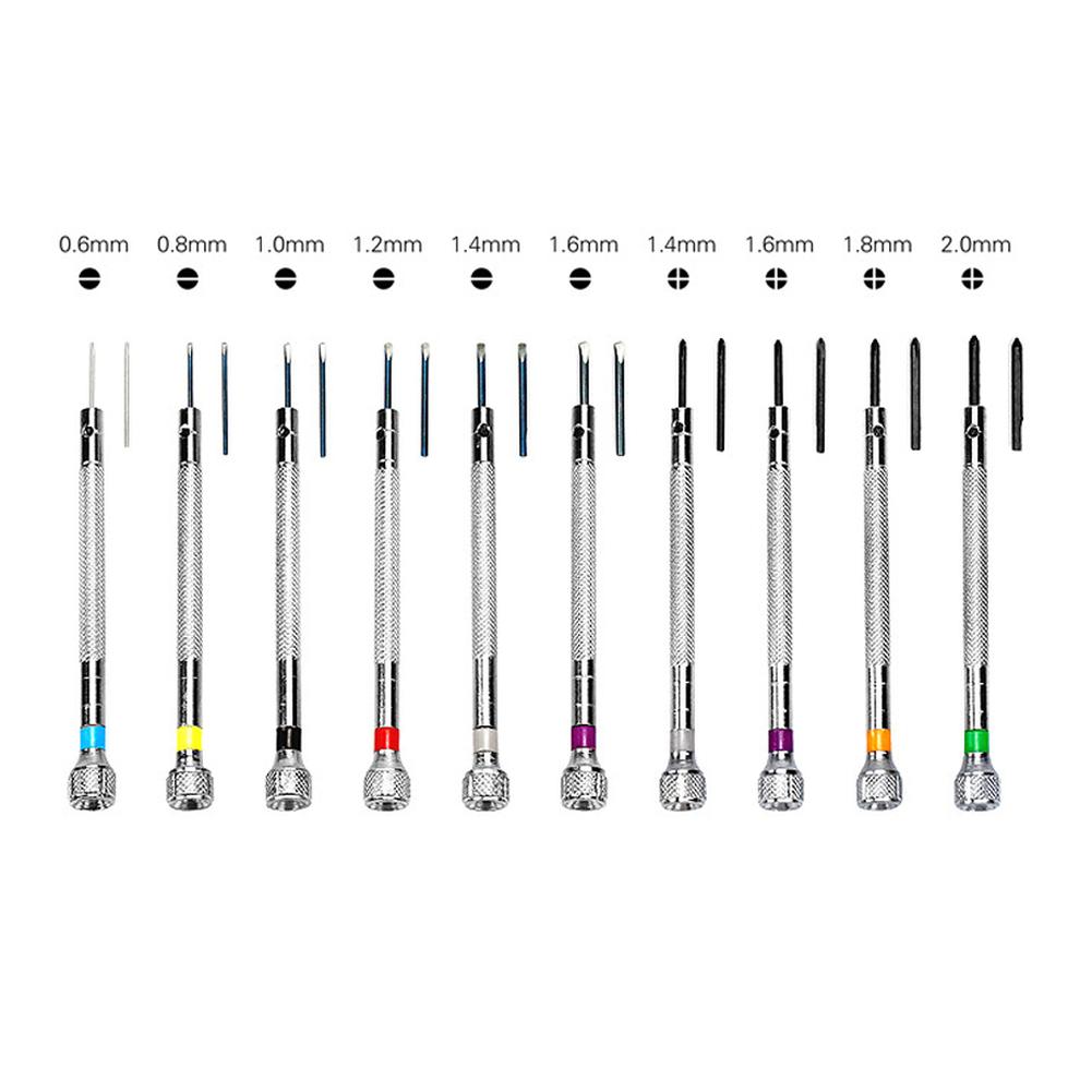 21-Piece Screwdriver Set for Watch Repair and Maintenance for Glasses Jewelry with Ergonomic Design and Bit Storage China Mainland