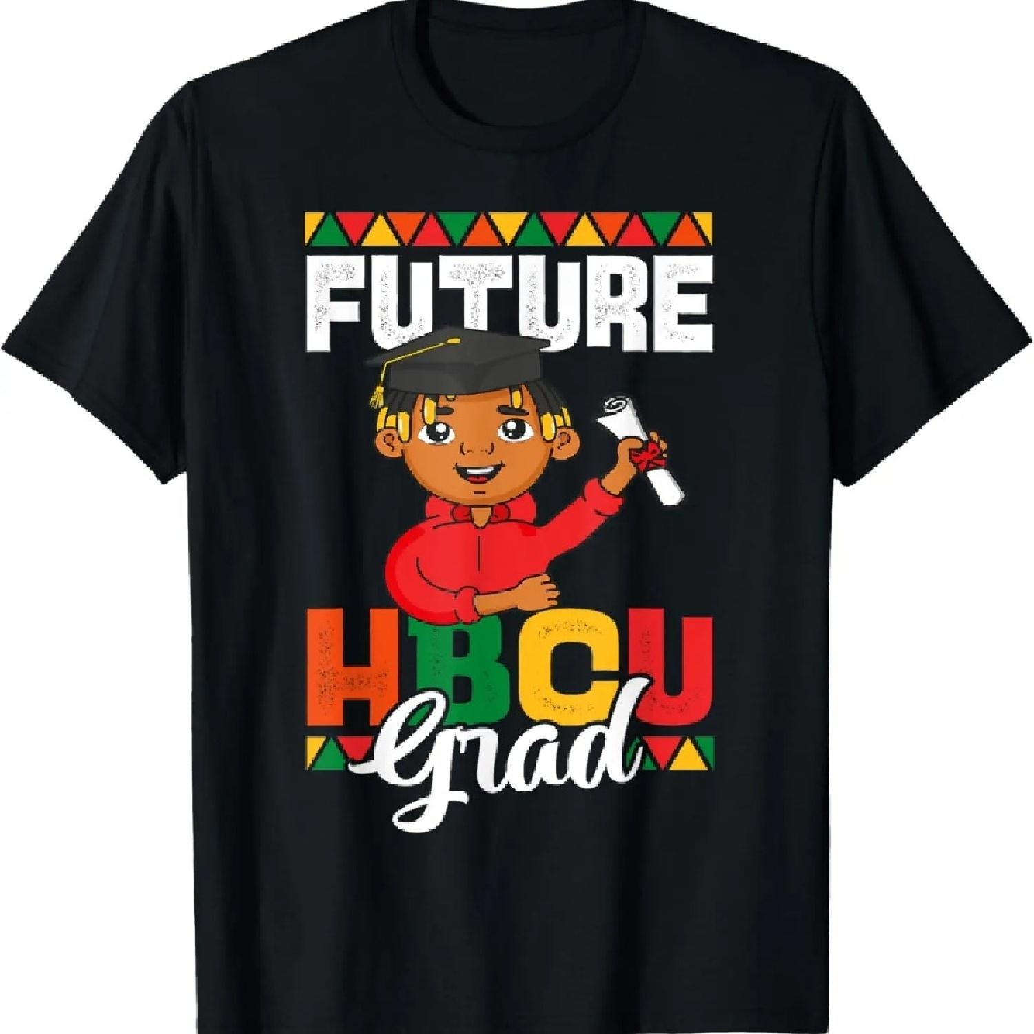 

Future HBCU Graduate Boy Historical Black College Proud Afro T-Shirt XXXXXL чорний