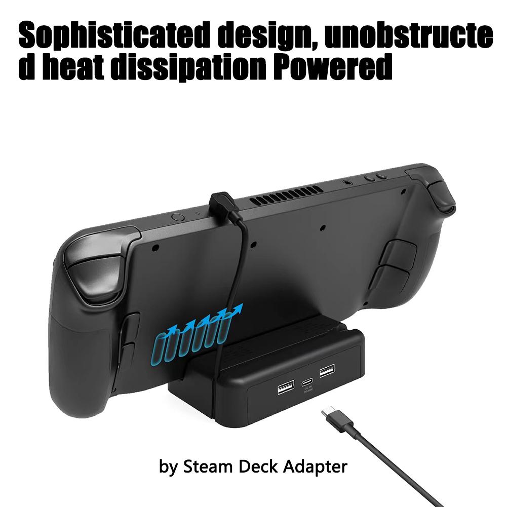 Gp-810 Game Console Charging Stand Base Handheld Bracket Compatible For Steam Deck Dock With Anti-slip Silicone Pad