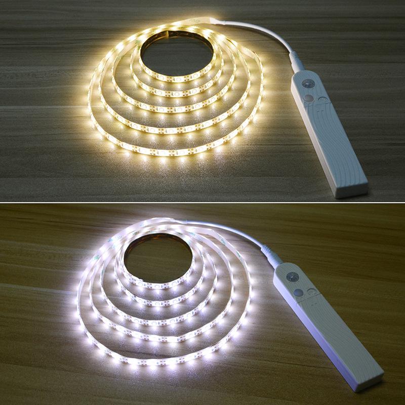 LED Motion Sensor Night Light Strip with PIR Technology for Cabinets and Wardrobes