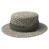 Summer Retro Salty Grass Woven Flat Top Wide Brim Top Hat Men'S And Women'S Sunshade Holiday Beach Straw Hat