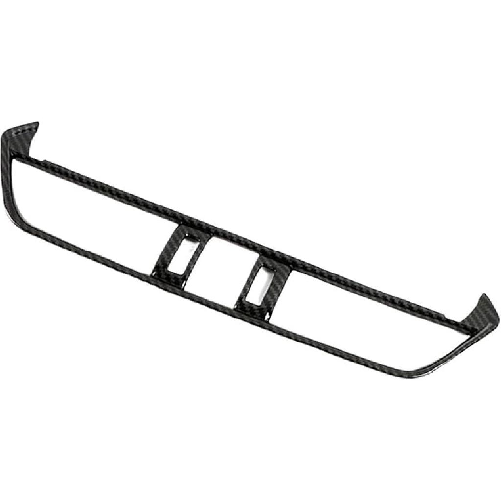 Compatible with Toyota Rav 4 Rav4 5 Gen 2019-2024 Center Console Air Condition AC Outlet Vent Cover Trim Carbon Fiber Color(Peach Wood Color)