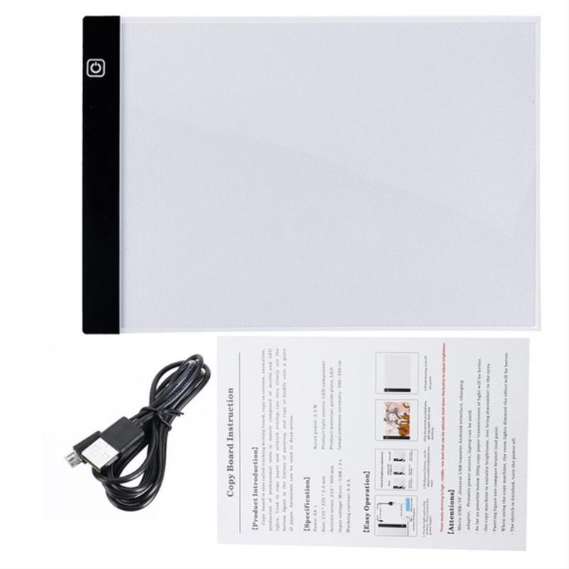 A4 LED Painting Pads Digital Graphics Pad LED Sketching Light Box Copy Board for Drawing Artists Sketching