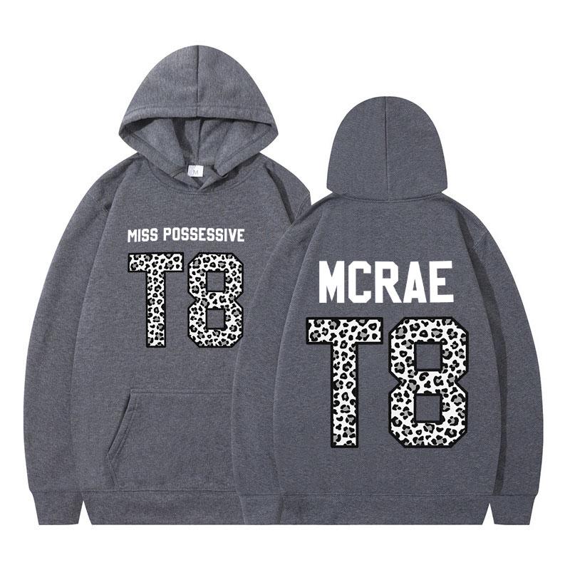 Tate McRae Tour T8 Leopardí grafická mikina s kapucí Pánská Dámská Módní Oversized Pulovr Dlouhý rukáv Hip-hopové Mikiny Hot Sale 2025