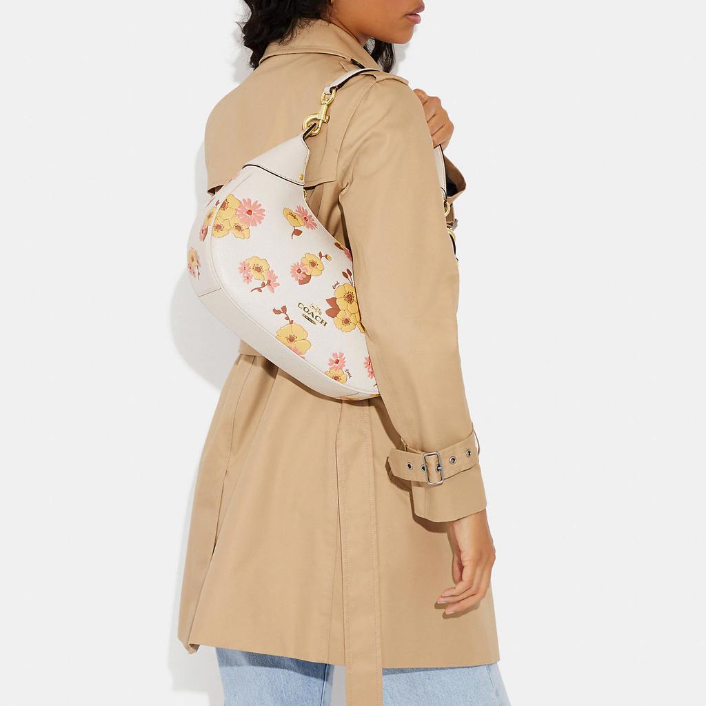 Nová kožená hobo taška COACH, kabelka, taška přes rameno dámská bílá CI104-IMCAH