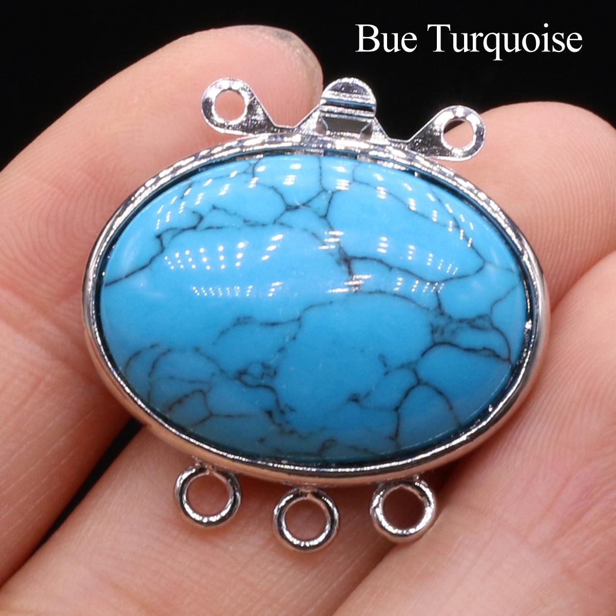 

1 шт., Богемный овальный кулон-шарм из натурального камня ручной работы, соединитель для самостоятельного изготовления ожерелья, браслета, ножного браслета, аксессуары, изготовление ювелирных изделий, уникальные рождественские подарки 1Pc/20×28mm