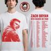1Zach Bryans Con il Paradiso in Cima Tour 2026 Merch Con Date T-Shirt Unisex