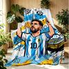football player Pattern Blanket for Home Decoration, Bed, Sofa, Car Travel, Camping, Suitable for All Seasons, Birthday Christmas Gift