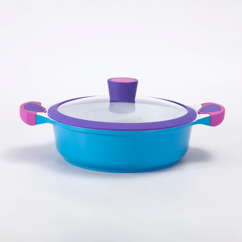 ZISIZ Colorful Micro-Pressure Soup Pot with Steamer