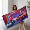 Asciugamano da Spiaggia Rocket League Cartone Animato Carino Estate Bambini Grande Bagno Piscina Asciugamano da Spiaggia Microfibra Assorbente Per Nuoto Viaggio