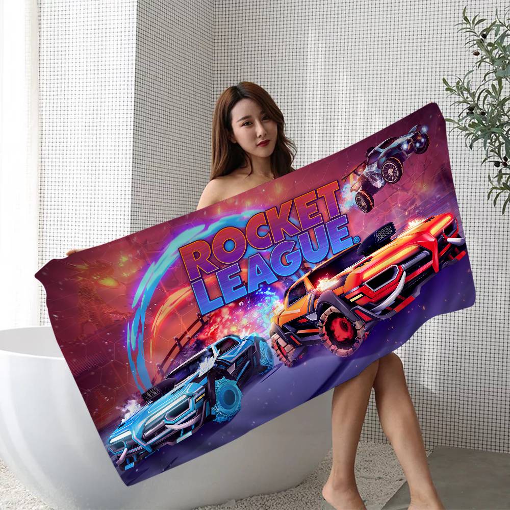 Asciugamano da Spiaggia Rocket League Cartone Animato Carino Estate Bambini Grande Bagno Piscina Asciugamano da Spiaggia Microfibra Assorbente Per Nuoto Viaggio