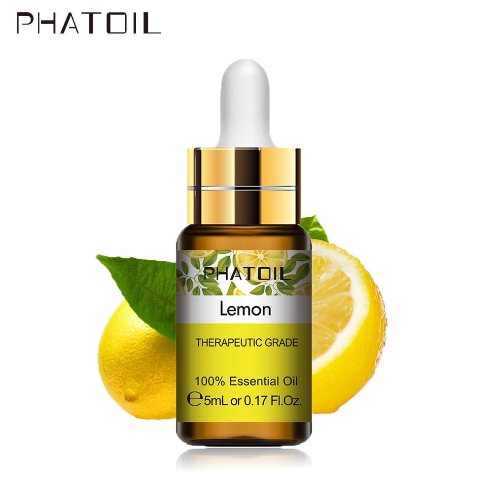 

PHATOIL 5 мл/10 мл/30 мл/100 мл эфирное масло фруктов лимона для облегчения тела, повышения иммунитета, репеллента, стерилизации, диффузора свежести воздуха, фруктовых духов «сделай сам», 1 PC