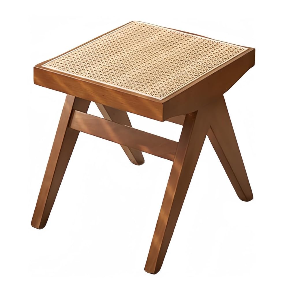 Erinotto Wooden Stool with Rattan Step Seats or 3 Suitable for Living Rooms and Easy to Multifunctional for Home Use Weave Footstool Japanese-Style 22980₽