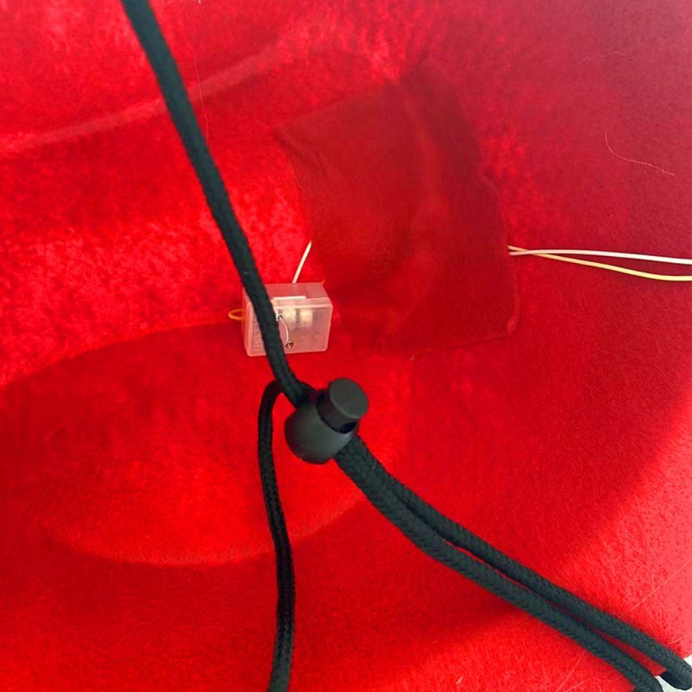 Adjustable Luminescent Plush Fisherman Hat Bucket Hat Christmas Hat Cowboy Hat Panama Cap