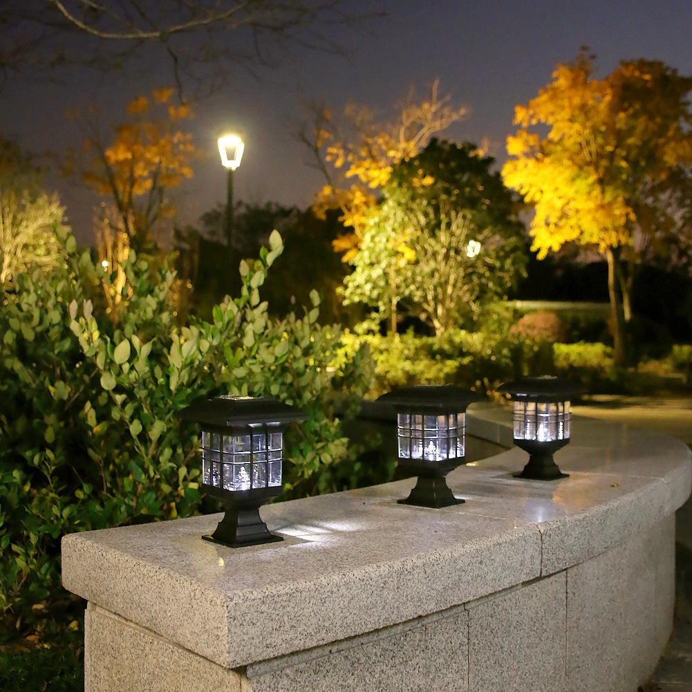 Solar Outdoor Decorative Post & Wall Light, Rainproof, Dual-Purpose for Fences, Villas, Courtyards, and Lawns