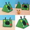 Hamster Hanging Swing Hanging Rabbits Toy Soft Swing House for Hamster for Guinea Pigs, Gerbils Molar Toy Bed