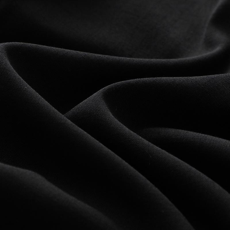 Women's Black Wide-Leg High-Waist Summer Pants 2025 - Slimming Loose Fit