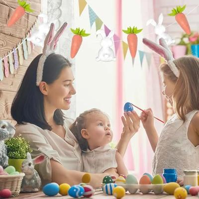 1-10PCS Carotte de Pâques Lapin Décoration Suspendue en Tissu Décoration Créative pour Maison Fête Décoration Intérieure Cadeau pour la Fête du Printemps Ornement