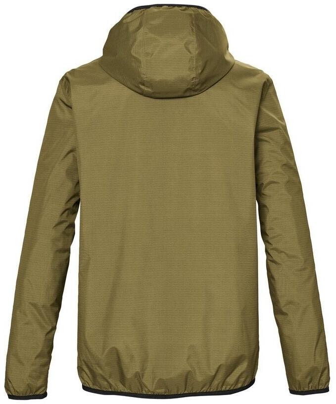 Killtec Jacket with Functional Hood Windproof and Waterproof Jacket Moss Green