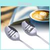 Elegant Stainless Steel Ice Spoon For Couples And Friends With Personalized Engraving Gift
