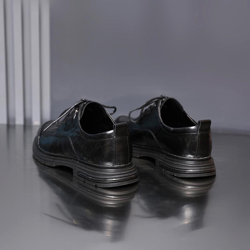 Golden Sapling British Style Men's Dress Shoes 2025 New Fashion Business Leather Oxfords Shoe Men Leisure Flats Chaussures Homme