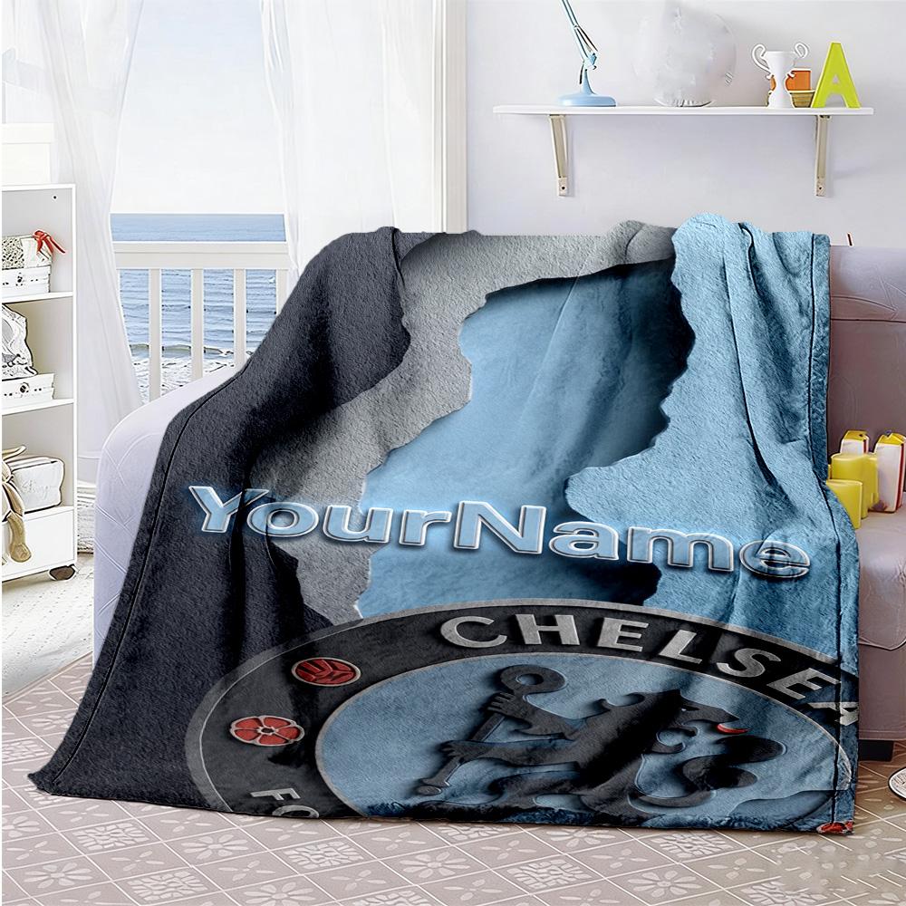 Chelsea Customize Your Name Blanket Throw Customizable Blanket Soft & Cozy for Seaside Couch Bed Sofa Ideal for All Seasons Gifts For Family Or Friend