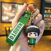 10pcs/set Anime Naruto Keychain Fashion Jewelry Cartoon Figure 7CM PVC Model Cartoon Bag Doll Pendant Toys Gift