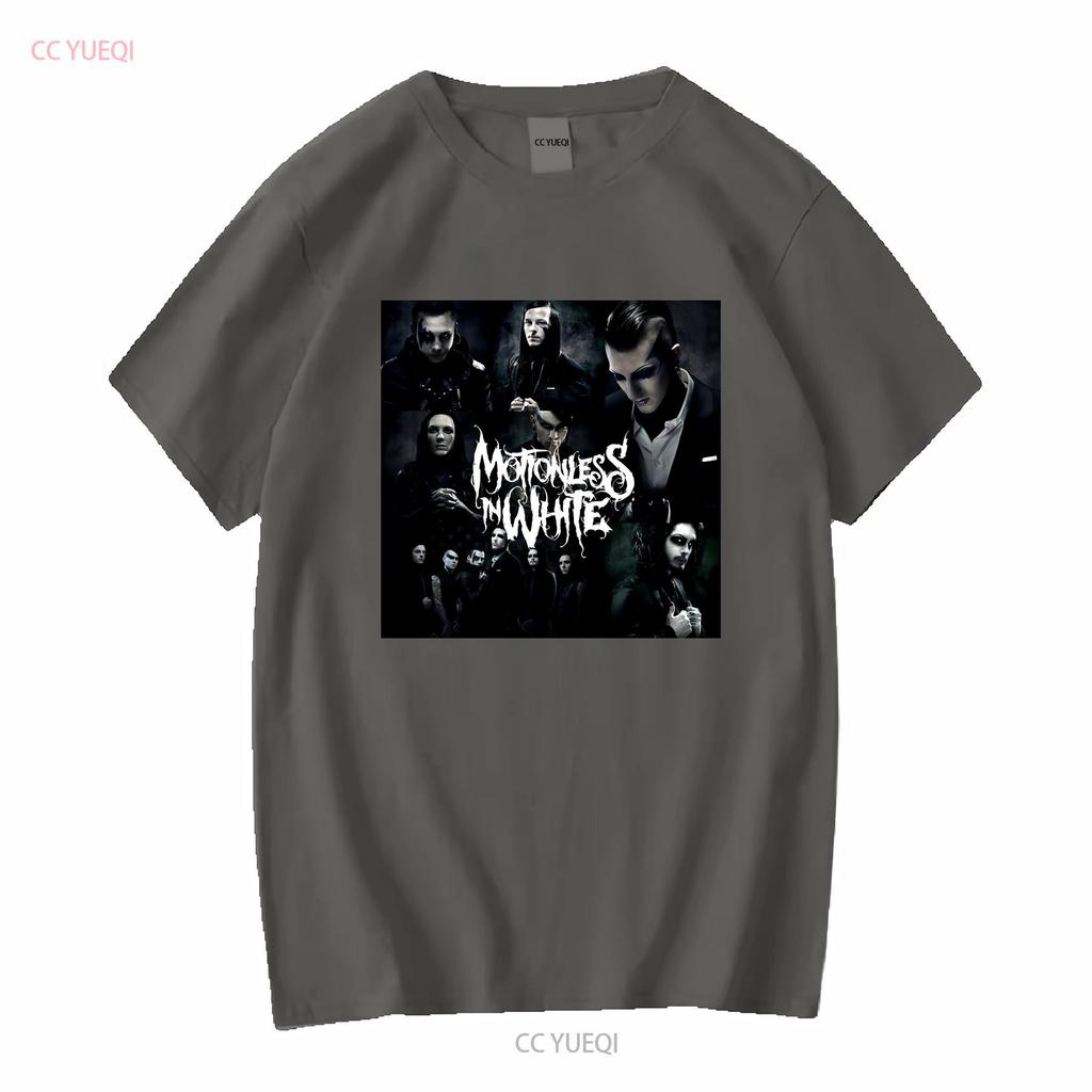 Rare Motionless In White Band T Shirt Cotton Black All Size H62 vintage Washed Top For Everyday Wear graphic fashion