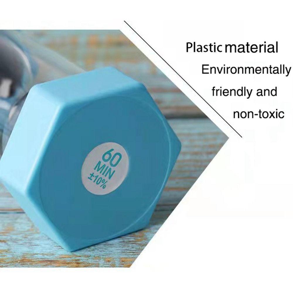 Tooth Brushing Shower Timer Sand Clock Quicksand Bottle Ornaments Hexagonal Hourglass Student Timer