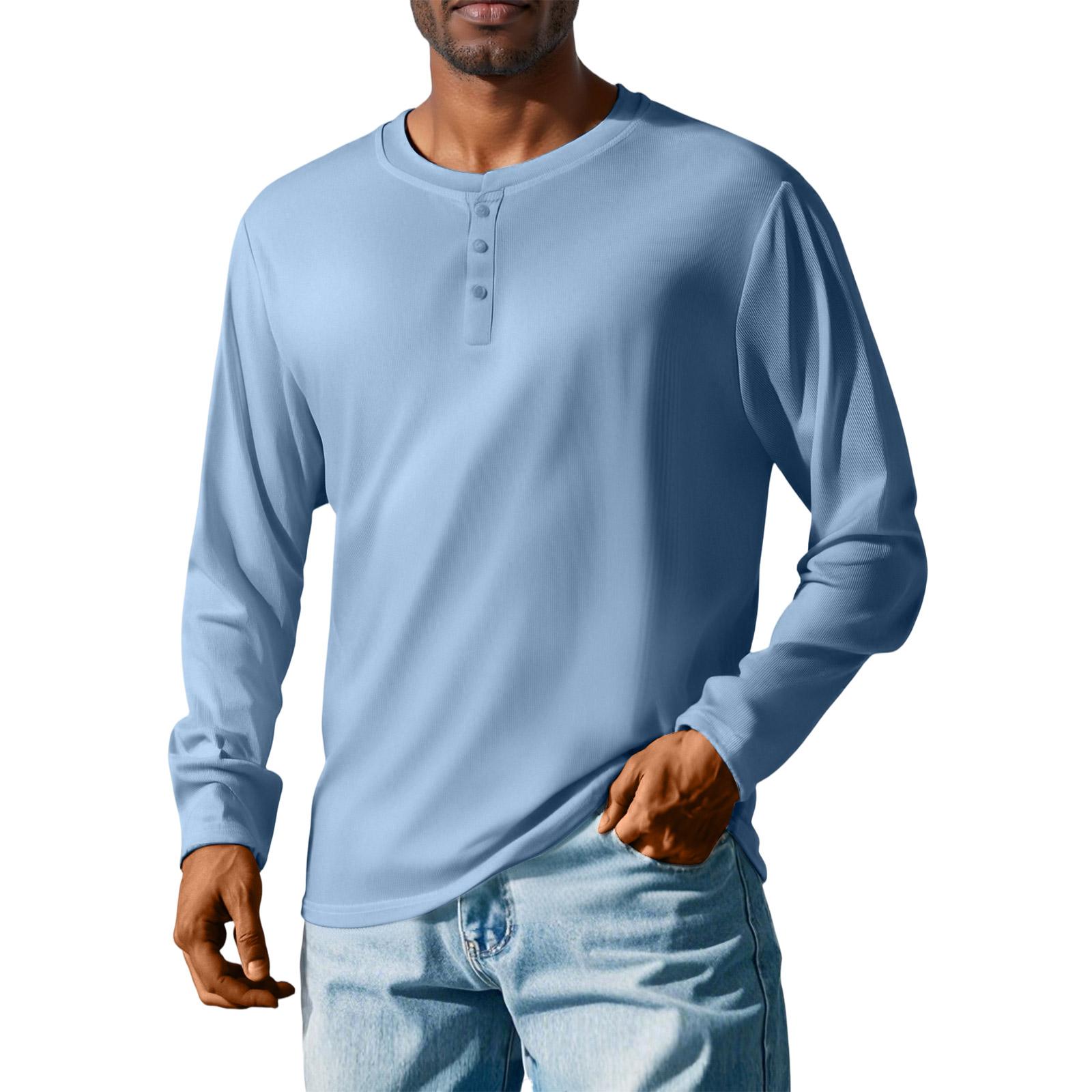 

Мужская пуговичная свободная повседневная рубашка с длинным рукавом, модный топ XL