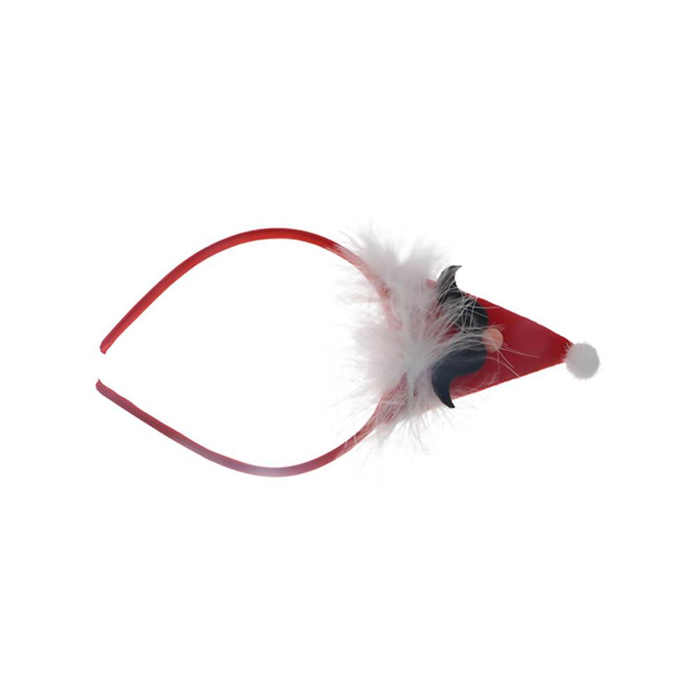Dress Up Elk Bells Christmas Hair Band Antlers Headband Female Plush Hair Hoop Christmas Decoration