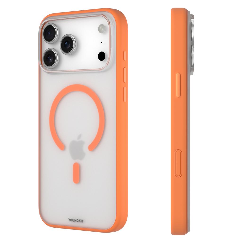 YOUNGKIT For iPhone 17 Pro Max Clear Case Compatible with MagSafe Shockproof TPU PC Phone Back Cover