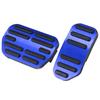 X AUTOHAUX Brake Foot Pedal Pad Kit Non Slip Drilling Aluminum Alloy Axle Pedal