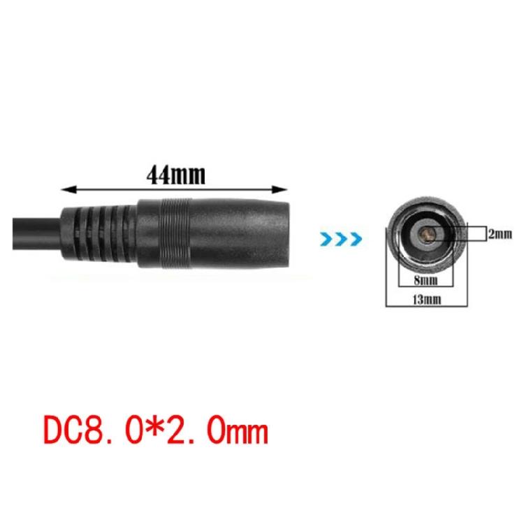 6.2m/20.3ft Long Solar Generator Adapter Cable Cord Universal DC8020 To 8.0x2.0mm Compatibility Outdoor Use