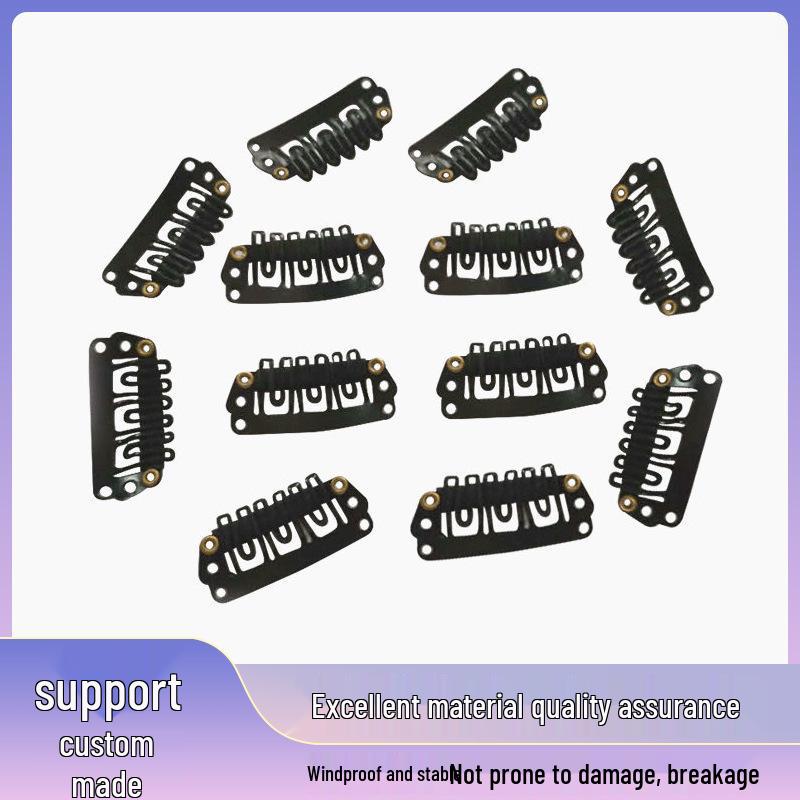 Stainless Steel Invisible BB Wig Clips 2.8cm Six-Tooth Hair Extension Clips