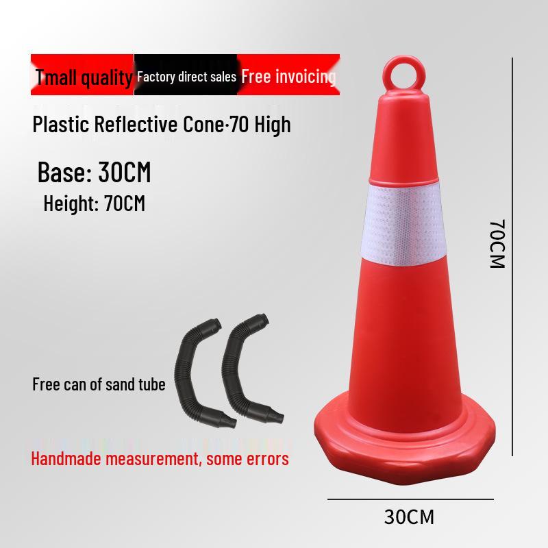 Reflective Traffic Cone Barrier - 70cm/90cm Construction Road Cylinder