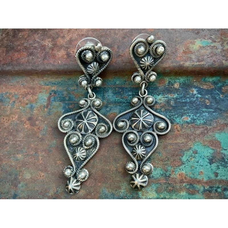 Bohemian Earrings Suitable For women's Ethnic Retro Long Geometric Alloy Pendant earrings, Party Vacation Jewelry