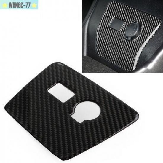 Carbon Fiber LHD Car Power Outlet Button Cover Trim For Toyota Prius 2012-2015