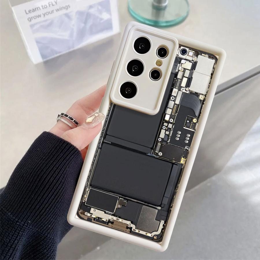 

Soft Shell Phone Case for Samsung Galaxy S25 Ultra S23 FE S24 Plus S21 S20FE S24Ultra S22 S25 Edge Route Creativity Galaxy S23+
