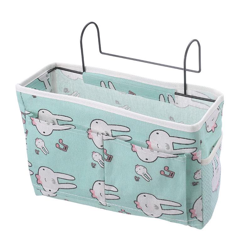 Nordic Creative Fabric Hanging Bedside Storage Bag - Bunk Bed Dormitory Organizer