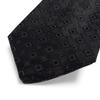 Makellose CHANEL Krawatte COCO Markierung Seidenjacquard schwarze Seide 100% Herren Gebraucht