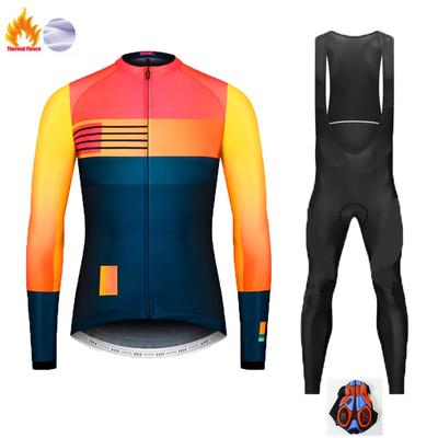 Winter Long-sleeved Fleece Thickened Warm Road Cycling Clothing Men's and Women's Teams Tour De France 2026 Winter Fleece Warm Cycling Clothing Set