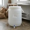 Storage Barrel with Inner Lid and Spigot Sturdy HDPE Water Bucket Portable Container for Liquid Storage
