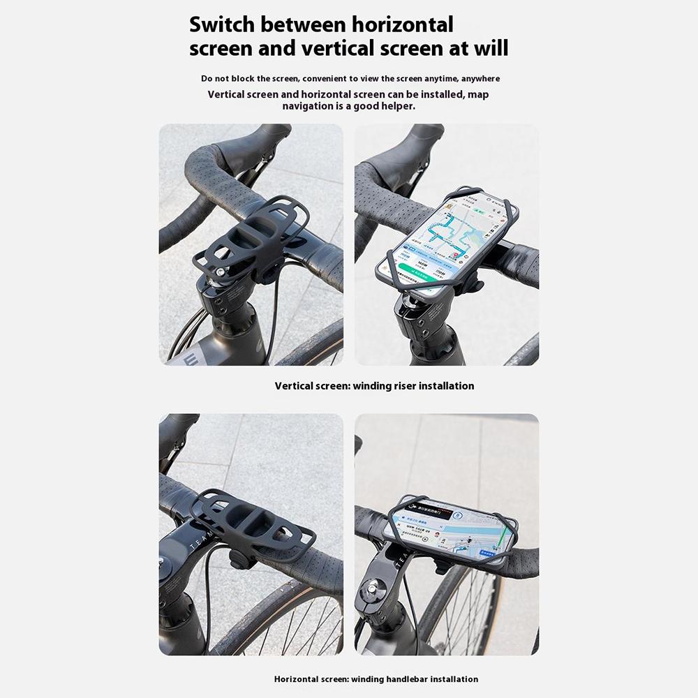GUB P6 Silicone Phone Holder Bicycle E-Bike Scooter Folding Bike Cellphone Bracket