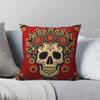 DíA De Muertos Square Pillowcase Polyester Linen Velvet Creative Zip Decorative Sofa Cushion Cover