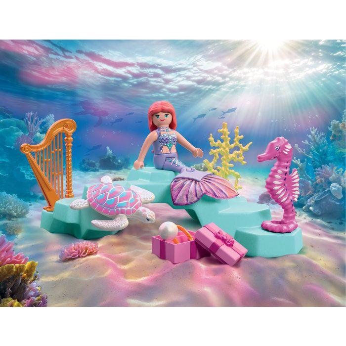 PLAYMOBIL 72107 Sirene, cadeaux & animaux marins