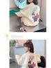 2025 Korean-Style Girls' Cartoon Bear Hoodie: Stylish Autumn/Winter Velvet Top