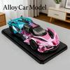 1:24 Apollo Project EVO Electroplated Diecast Alloy Model Car Metal Sound Light Children's Toys Collections Hobby Birthday Gifts For Boys
