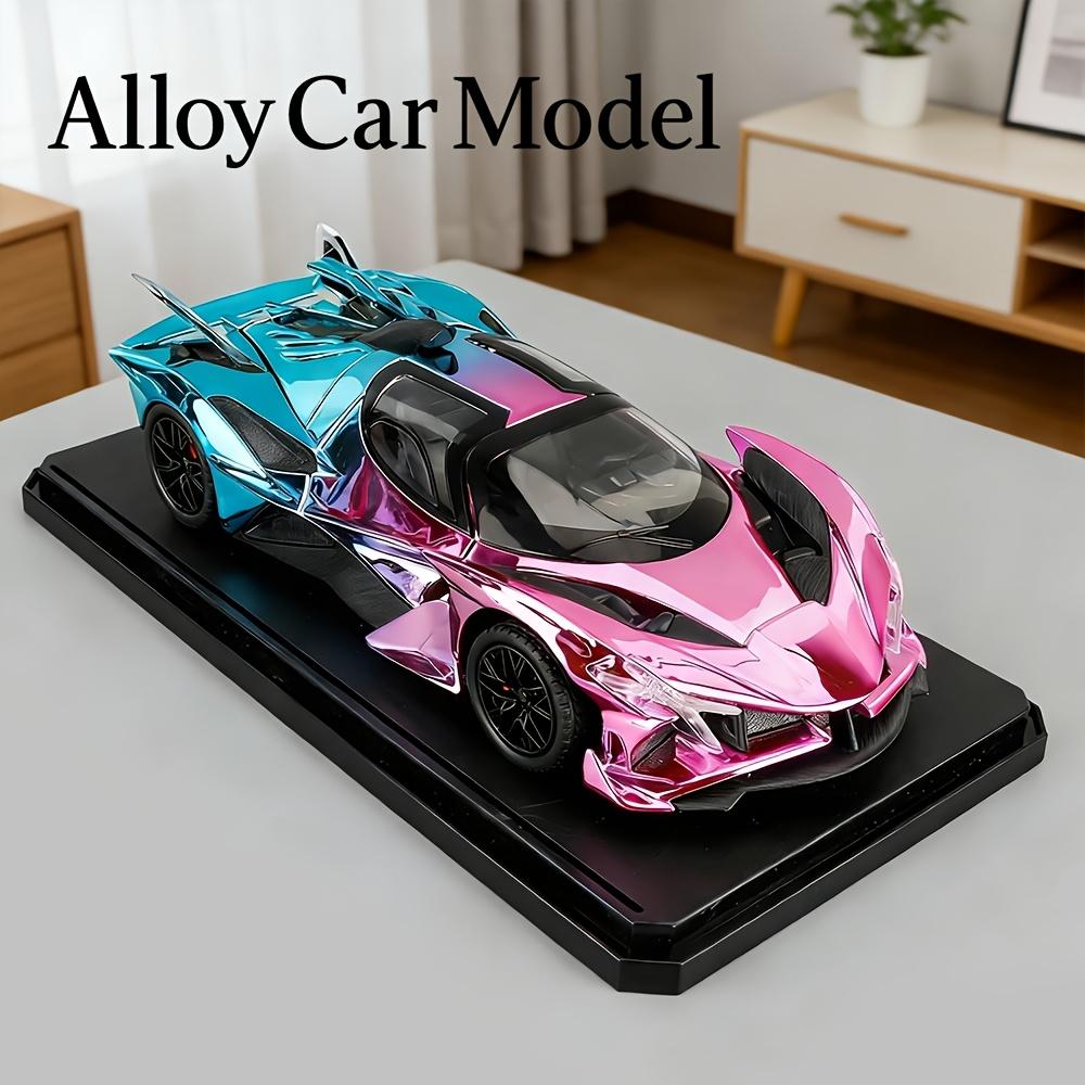 1:24 Apollo Project EVO Electroplated Diecast Alloy Model Car Metal Sound Light Children's Toys Collections Hobby Birthday Gifts For Boys