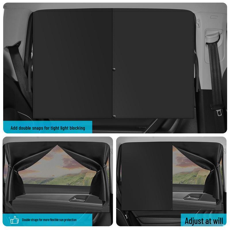 Car Sunshade Heat Insulation Privacy Curtains for Sleeping, Side Window Blocker, Baby Glass Curtain